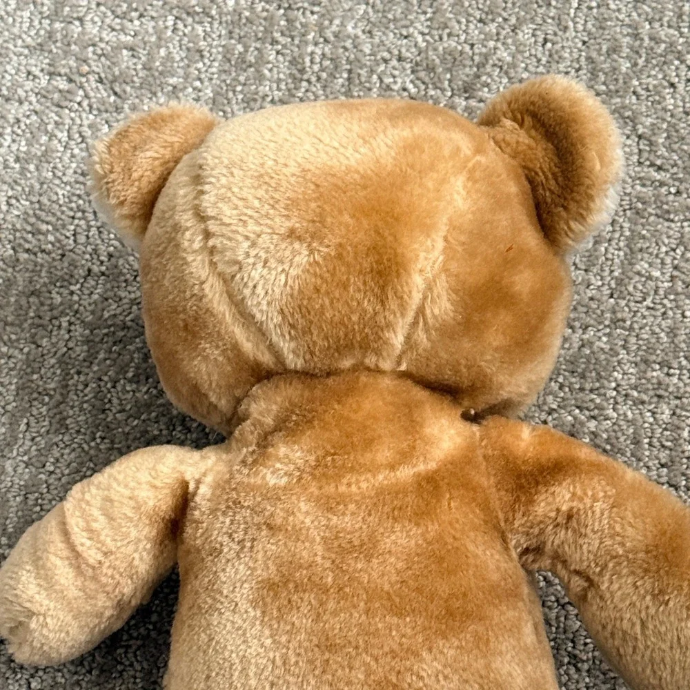 Vintage 1994 Commonwealth Teddy Bear Plush Tan White Stuffed Animal Toy